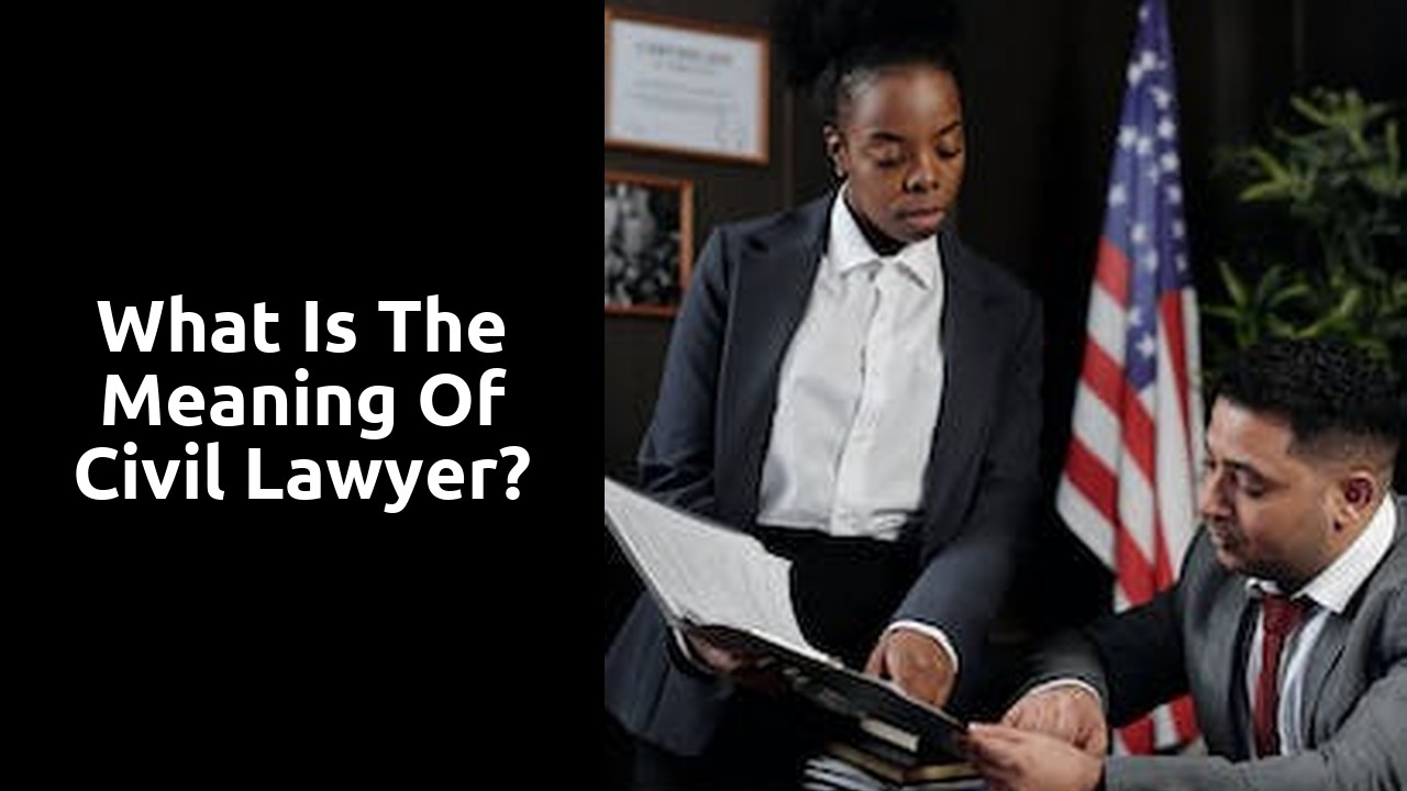 What is the meaning of civil lawyer?