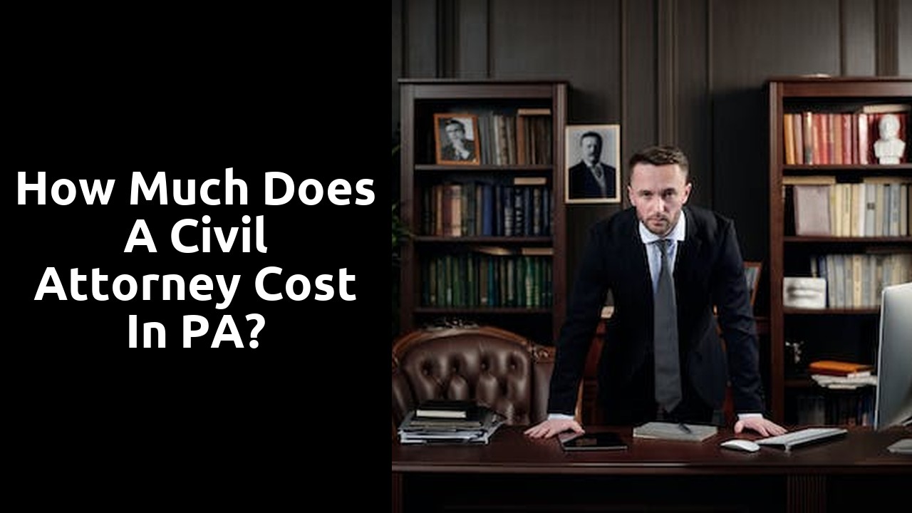 How much does a civil attorney cost in PA?