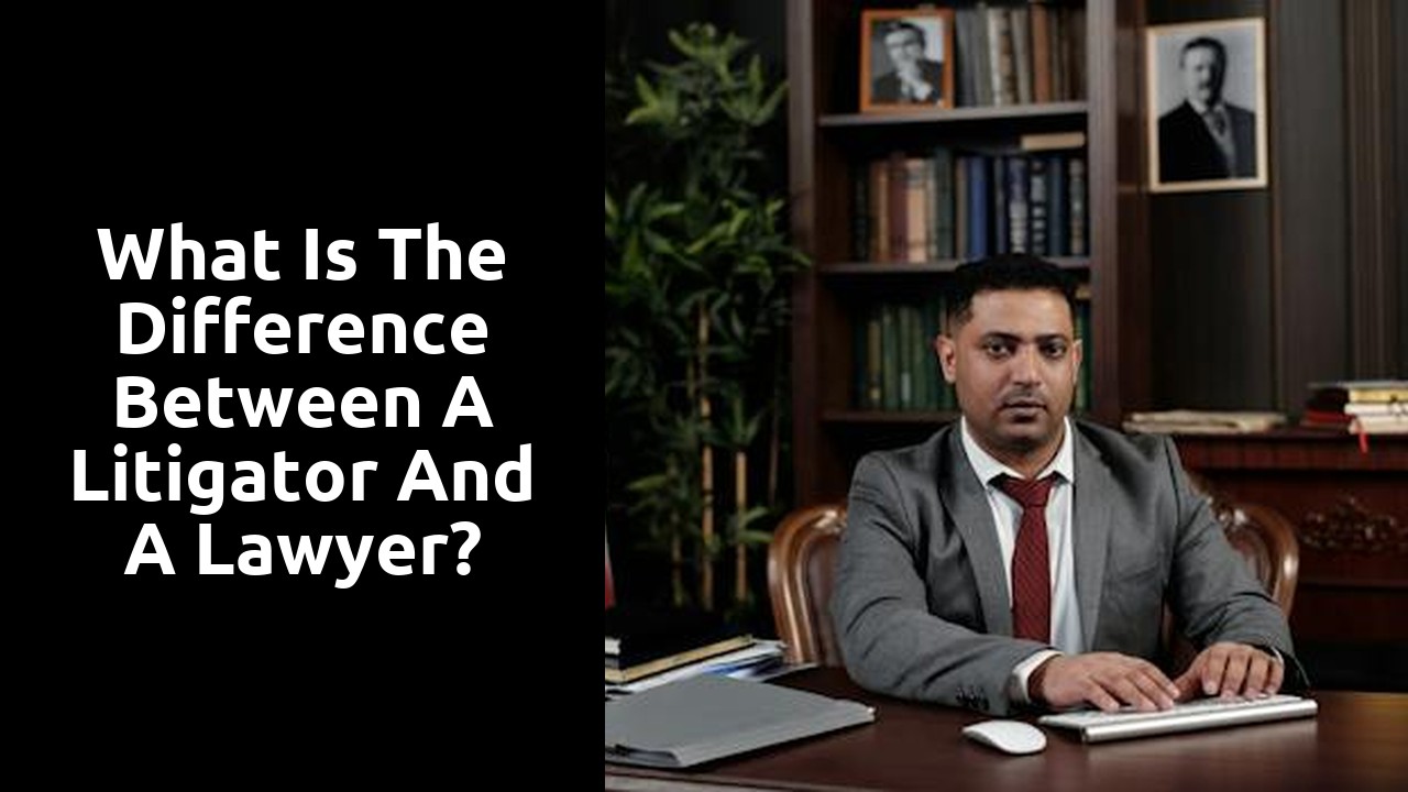 What is the difference between a litigator and a lawyer?