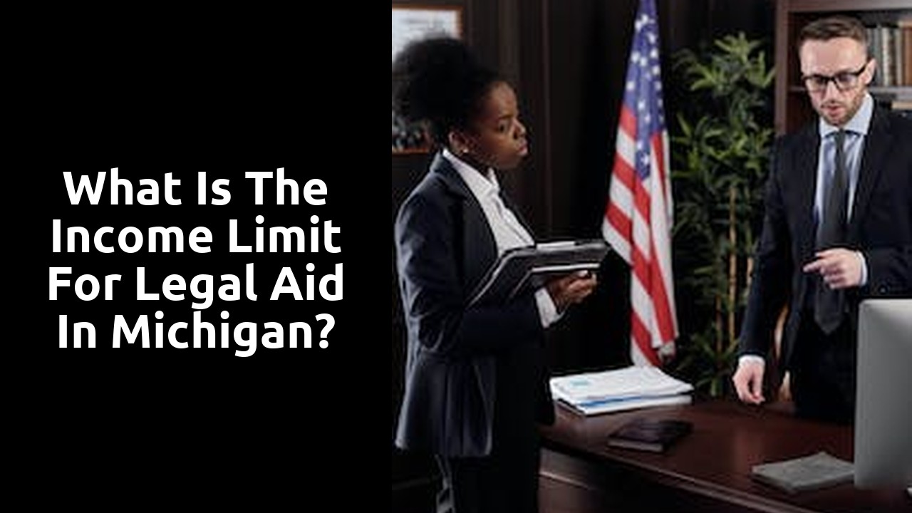 What is the income limit for legal aid in Michigan?